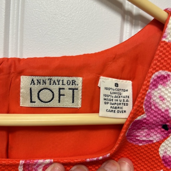 Ann Taylor LOFT Dress Floral Knee Length NWOT Size 8 - Picture 2 of 4